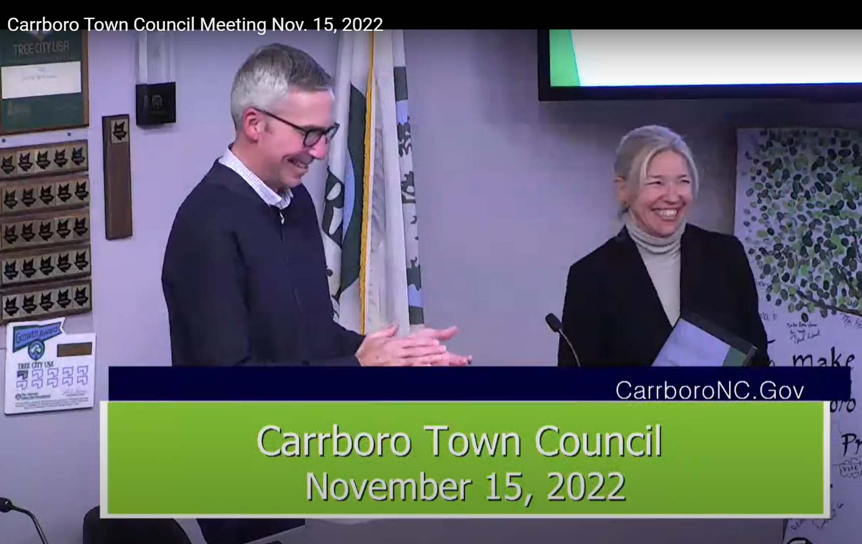 Sheila Dalton Accepts Small Saturday 2022 Proclamation from Mayor Seils