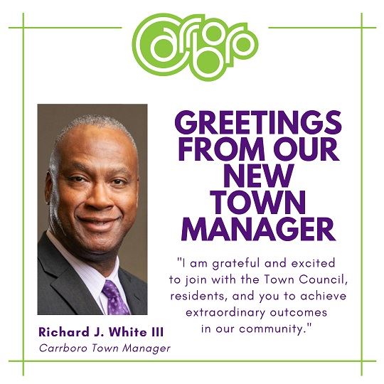 GREETINGS from our New Town Manager (community)